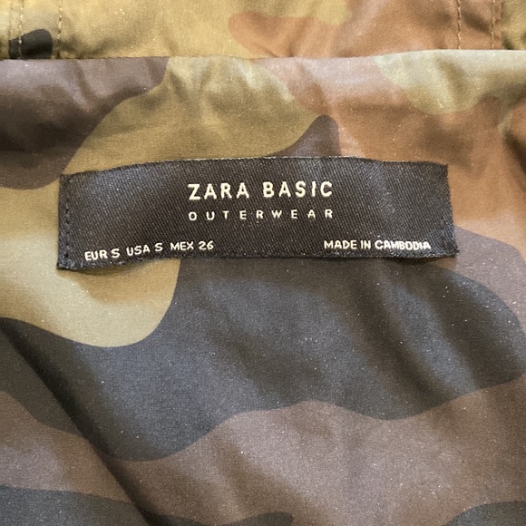 Zara Women’s Camo Shell Jacket, Sz S - Picture 3 of 7